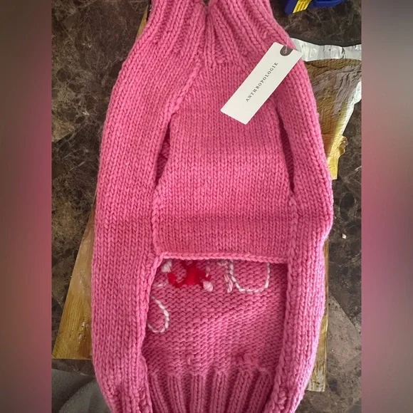 🐶💘 NWT Anthropologie Valentine's Day Pet Sweater- Small- Dog or Cat - Picture 3 of 5